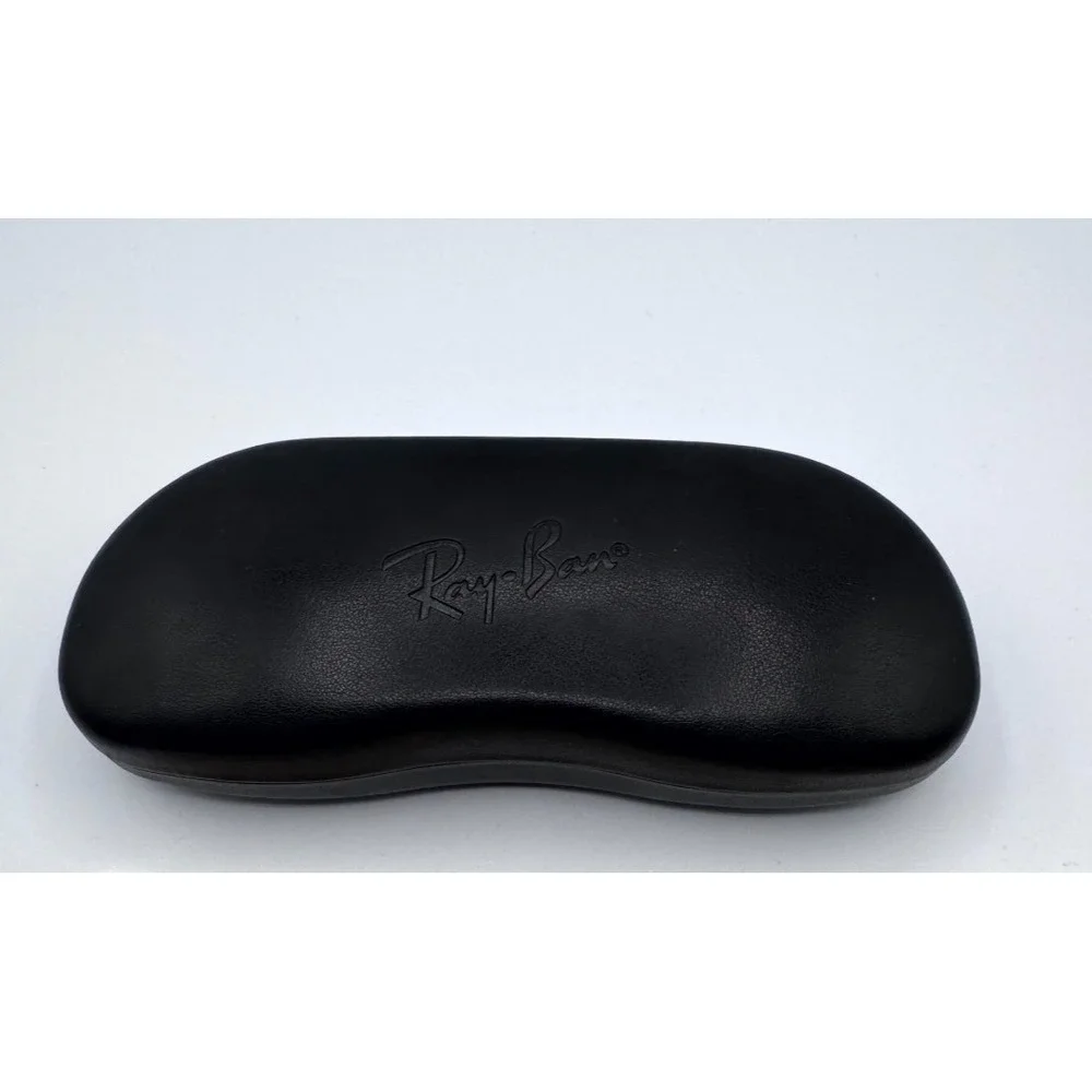 Ray-Ban Eyeglasses Sunglasses Hard Case Small Black Faux Leather Case Clamshell